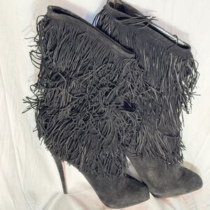 Louboutin Forever Tina Fringe Boots